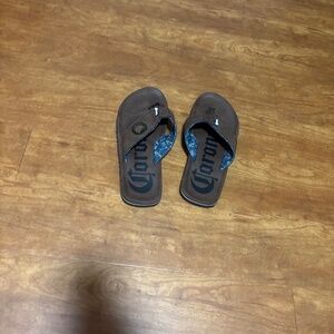 Corona brown flip flops - size 8